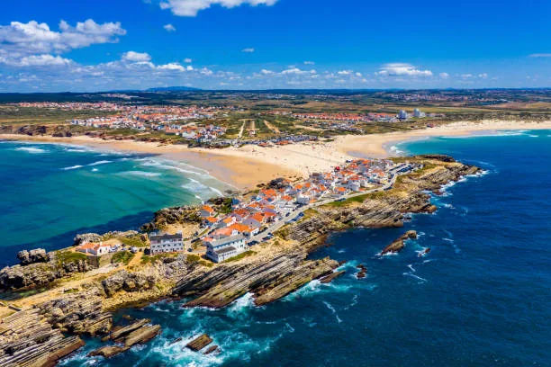 Portugal — vista aérea de costa